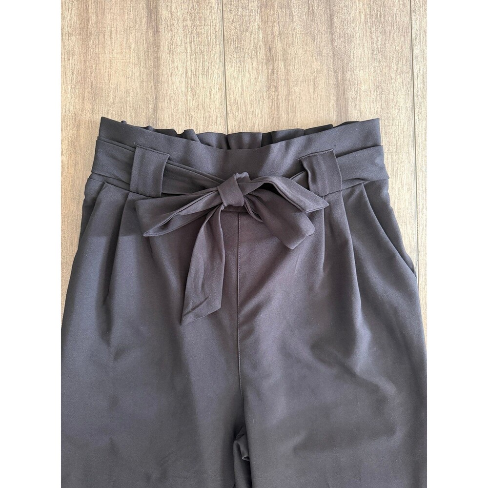 Grace Karin black paperbag pants size small